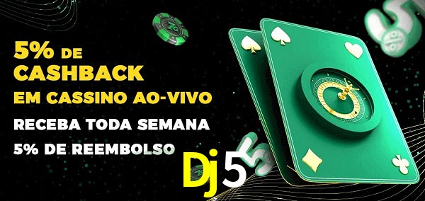 Promoções do cassino ao Vivo Dj5